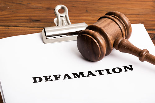 When can a office grievance result in a defamation declare? (UK)